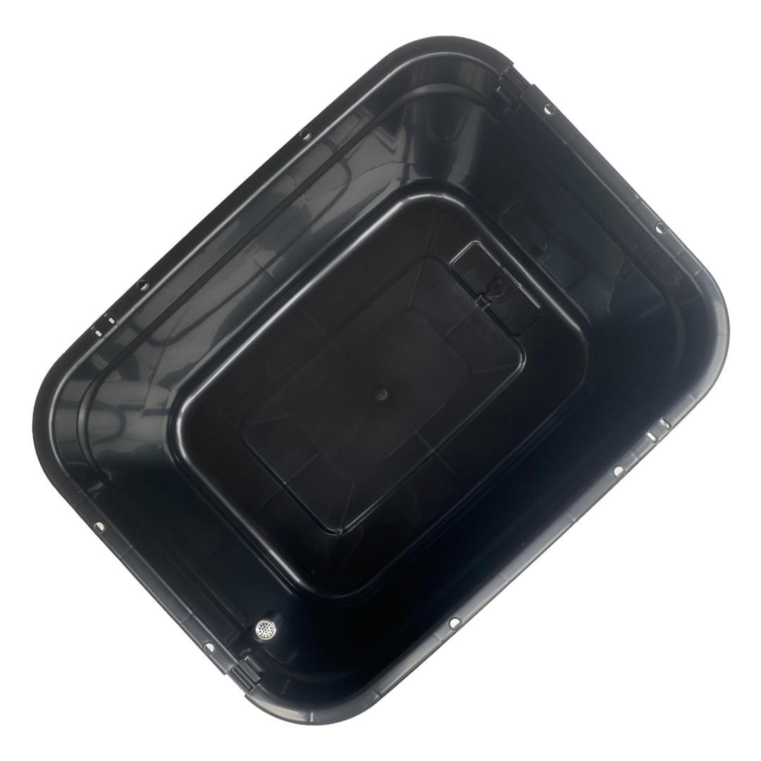 メダカ飼育ケース 120㍑x2個 黒・濃緑あり オーバーフロー 金魚飼育容器