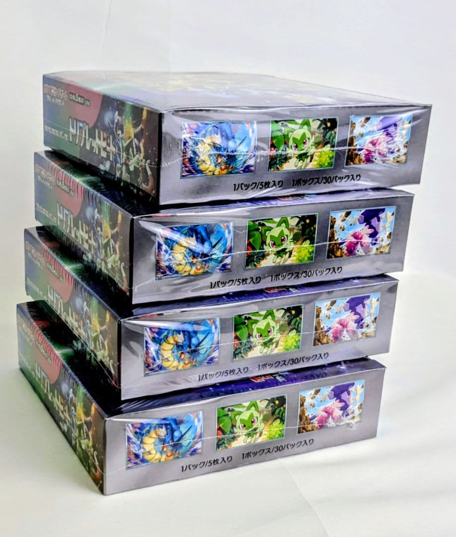 新品・未開封 ポケモンカードゲーム トリプレットビート　4BOX シュリンク付き