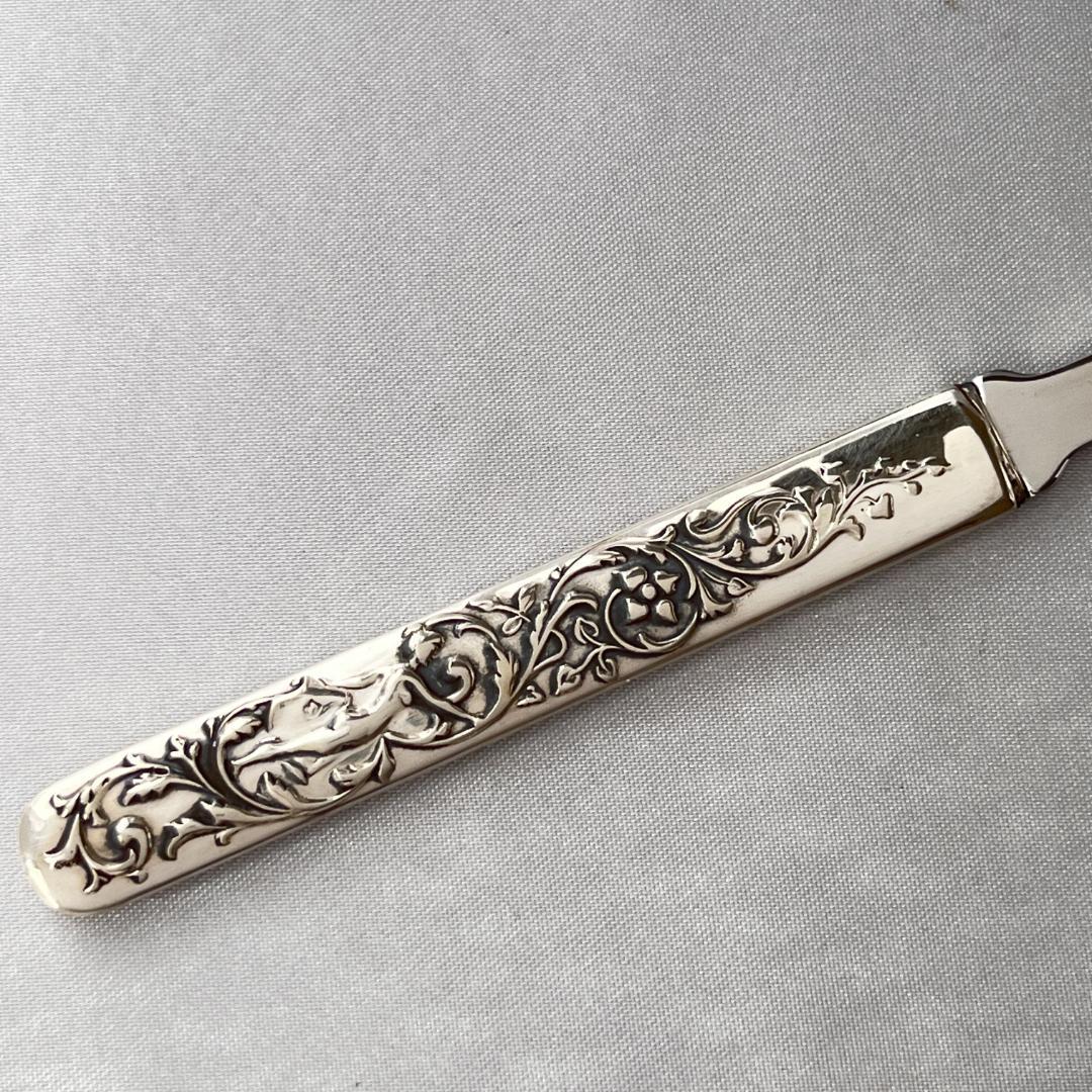 【LUNT】【純銀ハンドル】アールヌーボー レターナイフ / ペーパーナイフ
