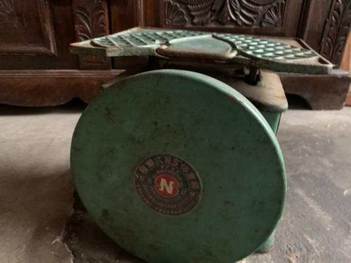 希少　昭和　アンティーク　レトロ　測り　計量器　体重　酒屋　米屋　肉屋　古道具