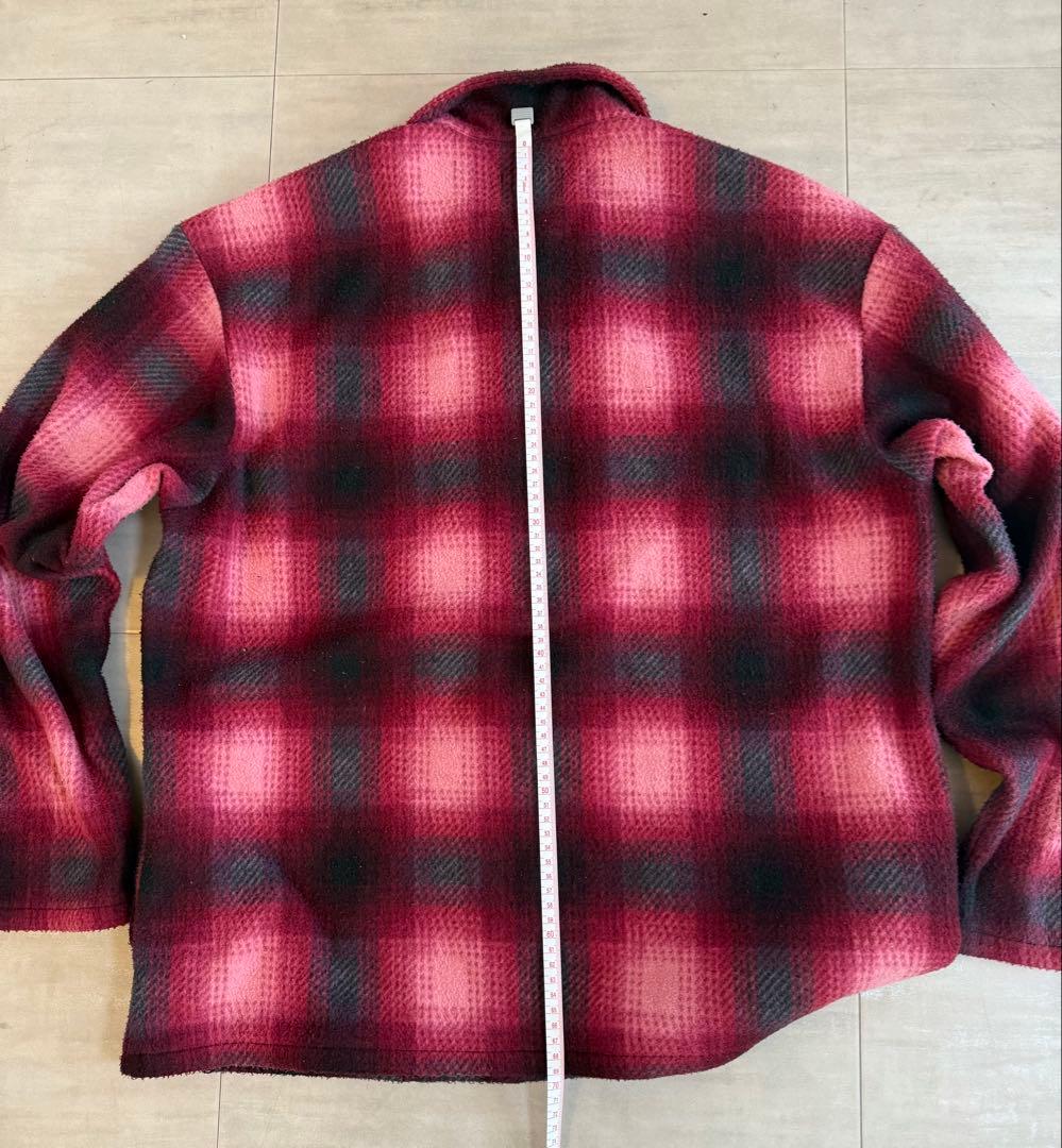 supreme チェックカバーオール風シャツジャケット