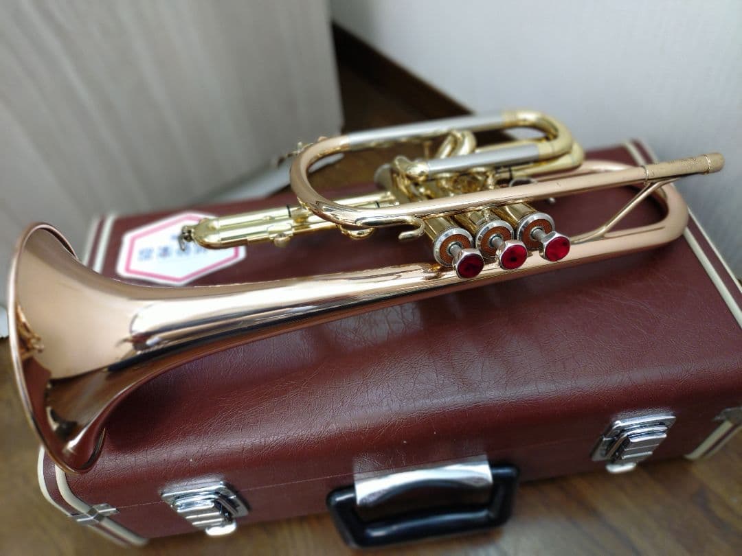 YAMAHA ロングコルネット　YCR-334 赤ベル