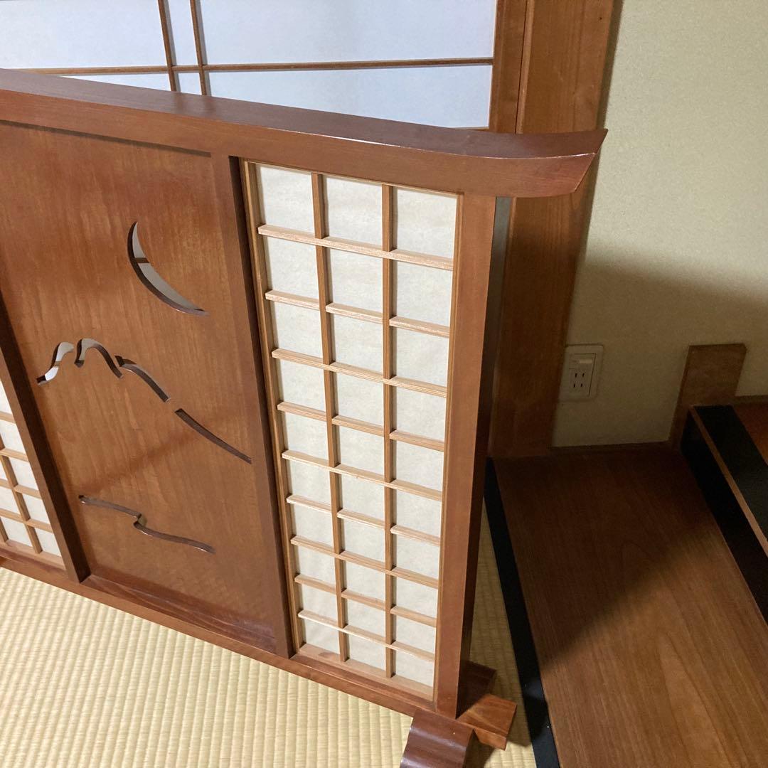 衝立　障子　間仕切り　軽量　玄関　コンパクト　小型