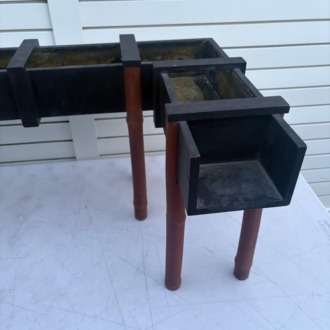 珍品◎貴重　花入　花台　生花　正月