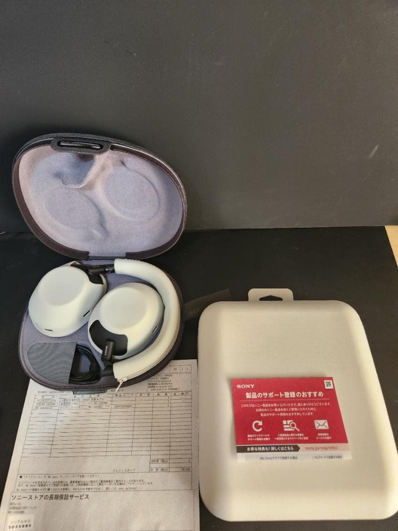 Sony WH-1000XM6 ワイヤレスヘッドホン(ブラック）カバー付き