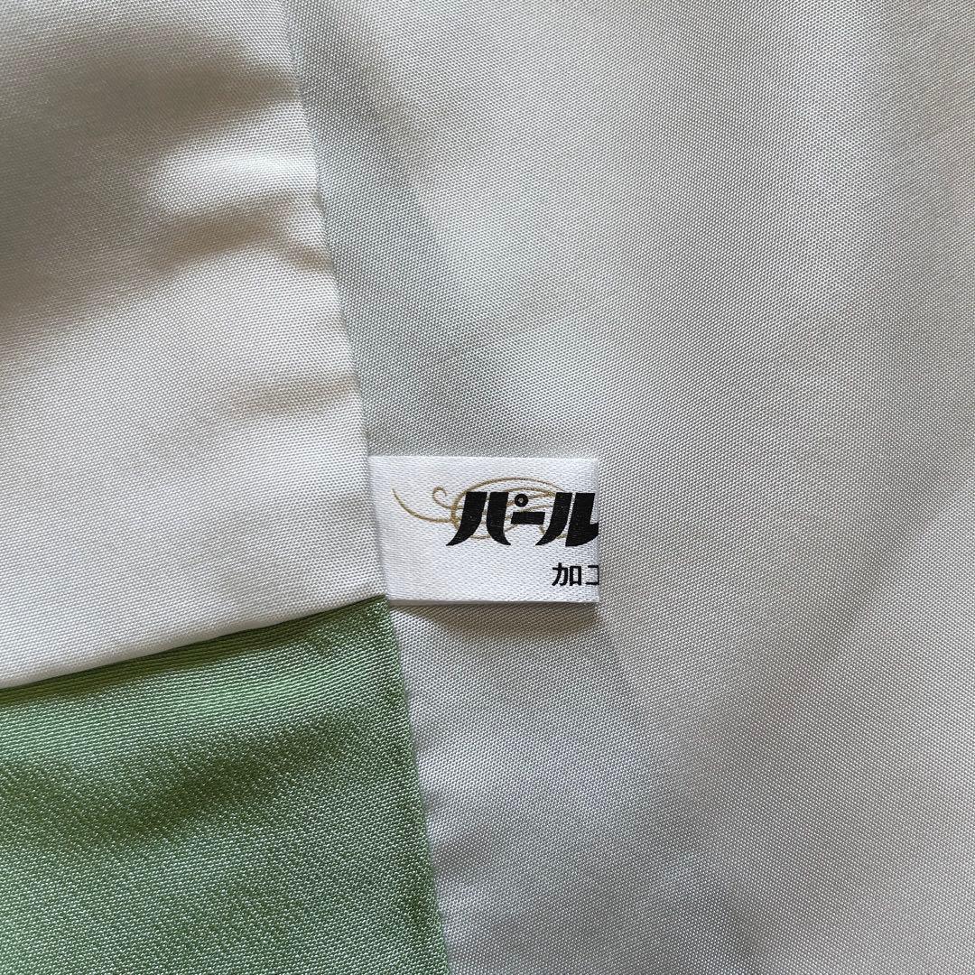 色無地　フルセット　丹後ちりめん　嵯峨野　蔓柏紋　パールトーン　地紋　H10