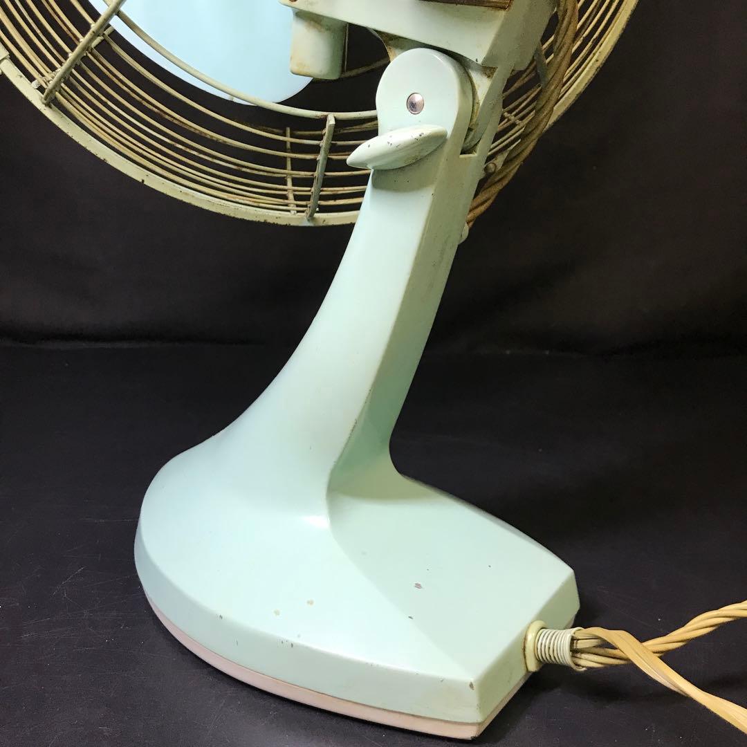 昭和レトロ MITSUBISHI 扇風機　有線リモコン　グリーン