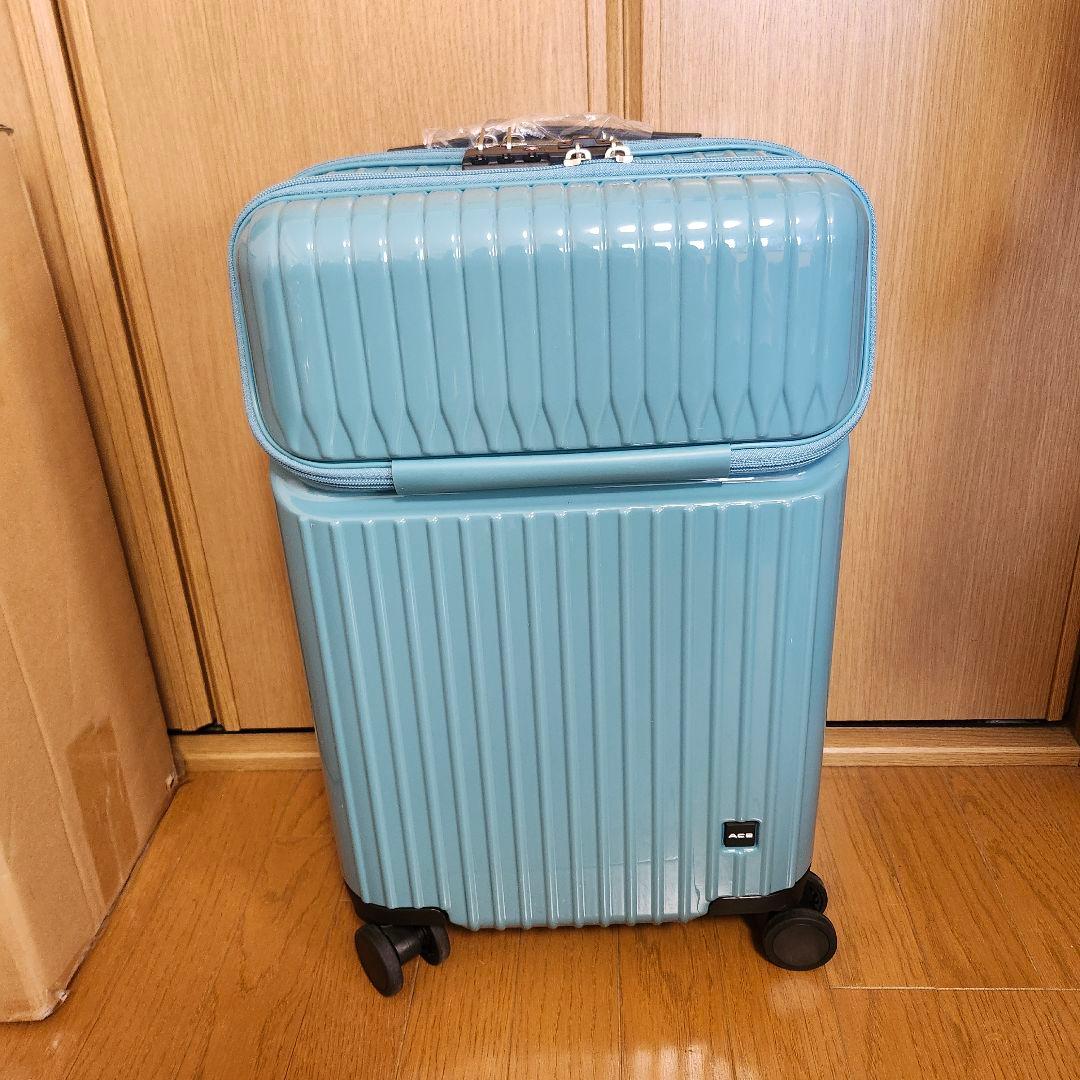 【大人気✨ACE キャリーケース】S 34L ピーコックブルー キャスターロック
