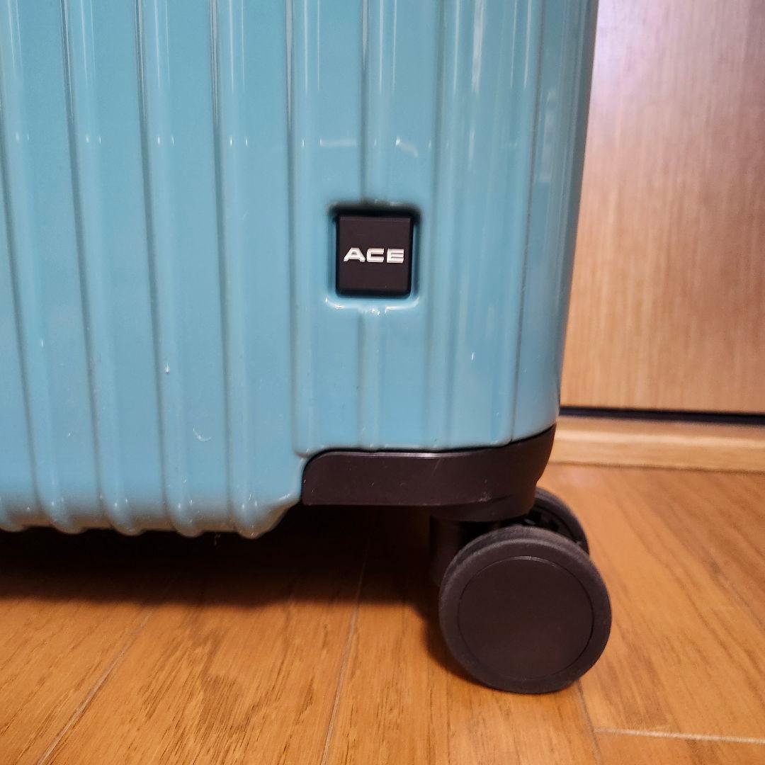 【大人気✨ACE キャリーケース】S 34L ピーコックブルー キャスターロック