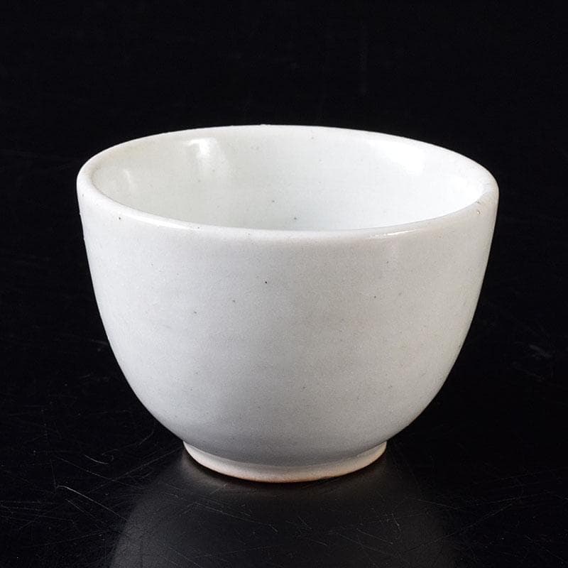 朝鮮美術　李朝　高麗白磁　寿字文酒盃　V　R8315