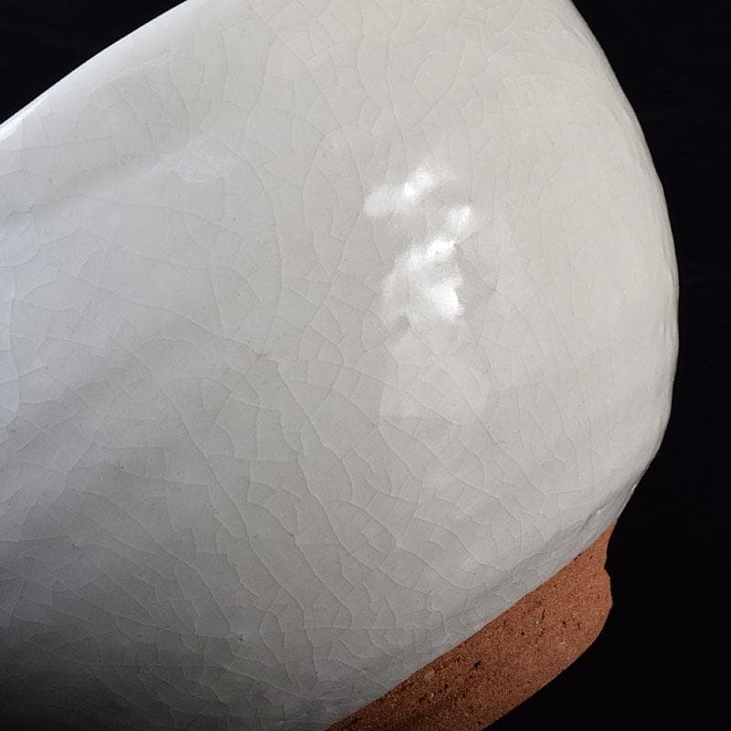 茶道具　魚水庵造　福島三春　玉うさぎ茶碗　共箱　C　8295