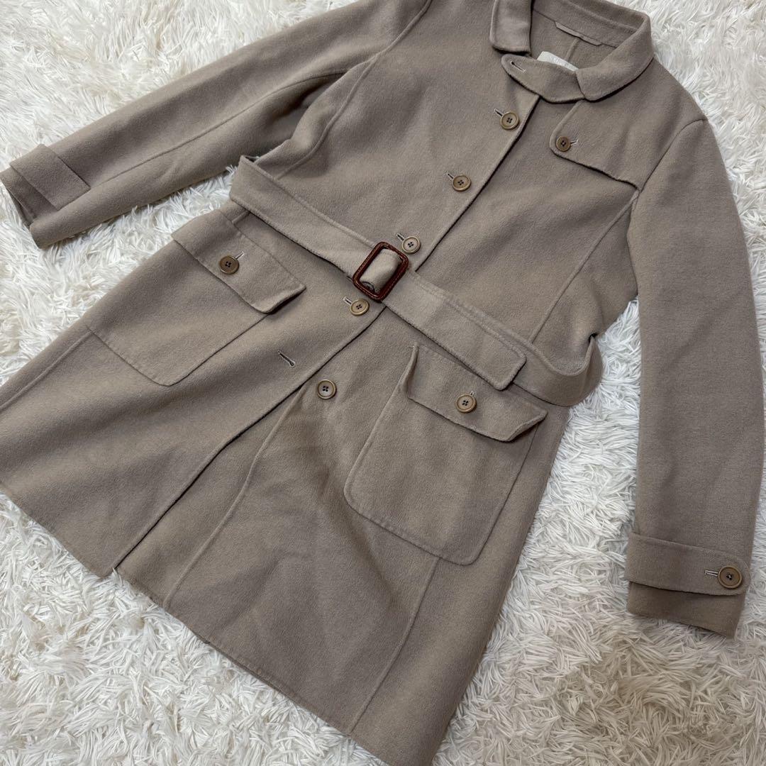 【美品】S Max Mara エスマックスマーラ クチートアマーノ ベルト付き