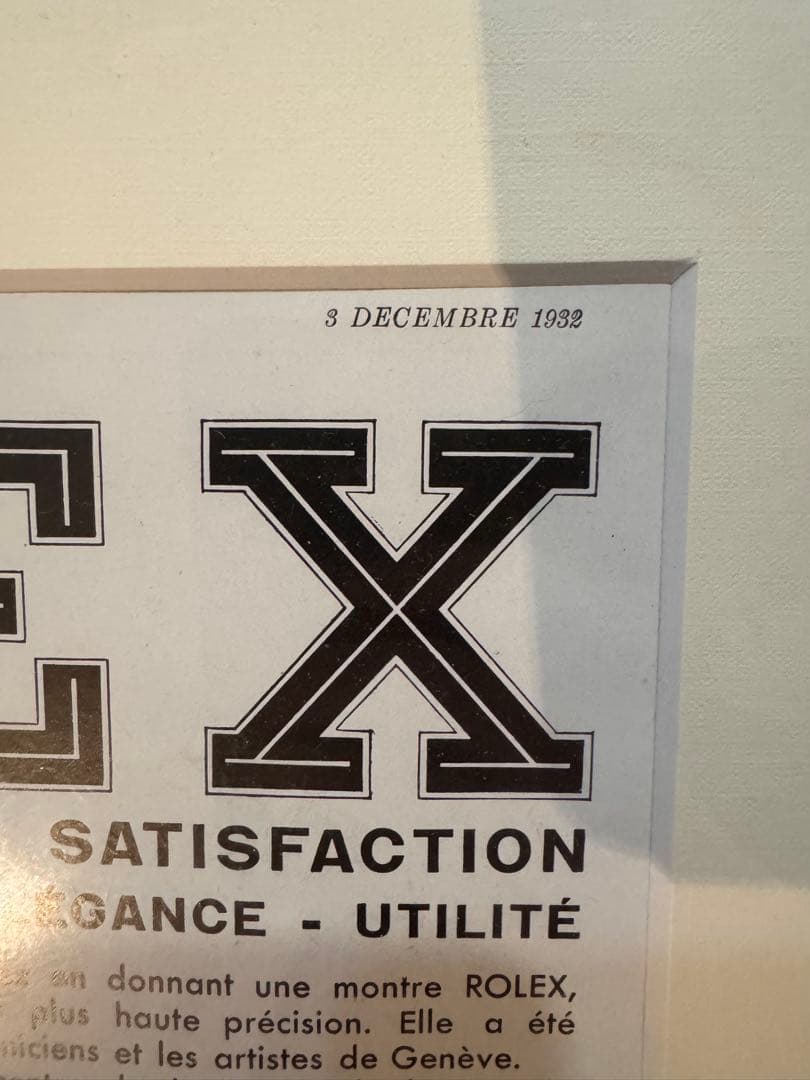ROLEX ロレックス 1932年 広告