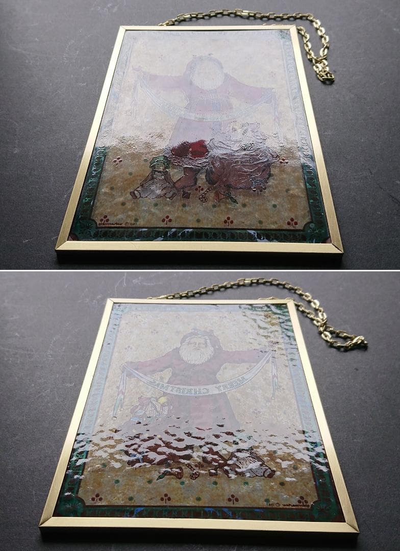 クリスマス ステンドグラス Father Christmasグラスマスターズ社