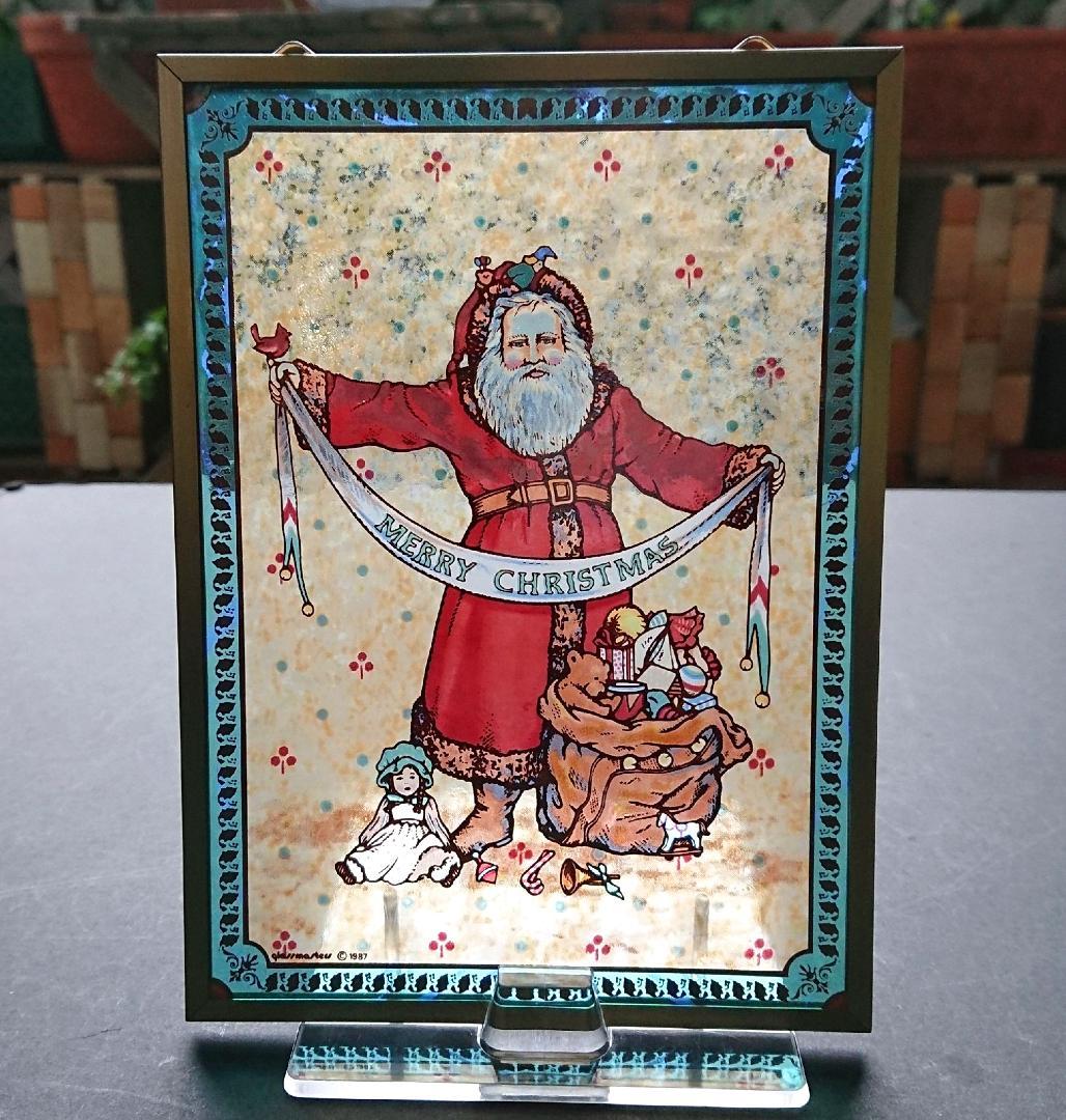 クリスマス ステンドグラス Father Christmasグラスマスターズ社