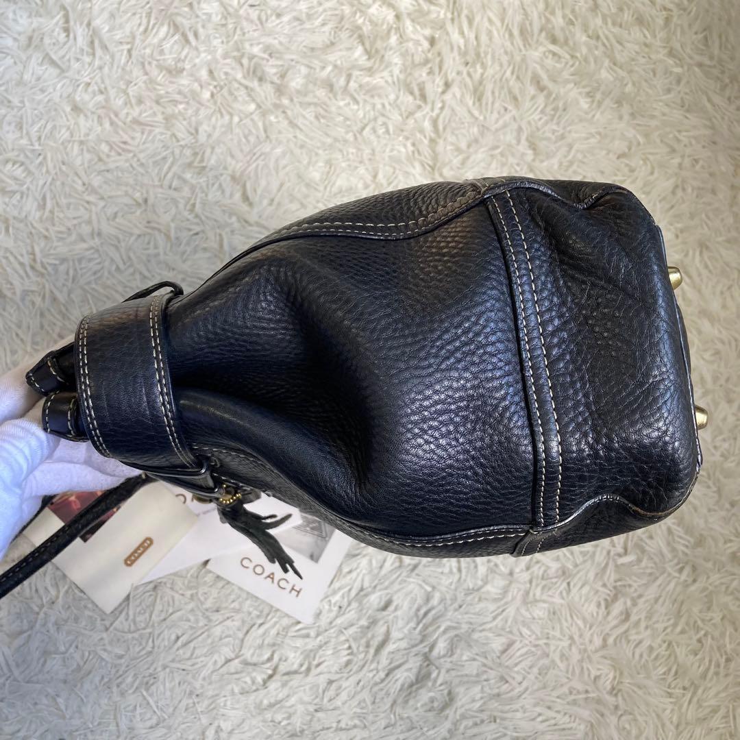 vintage coach old トンプソン ミニボストン キャリーオール 黒