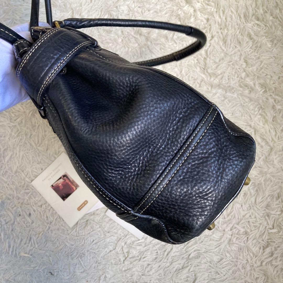 vintage coach old トンプソン ミニボストン キャリーオール 黒