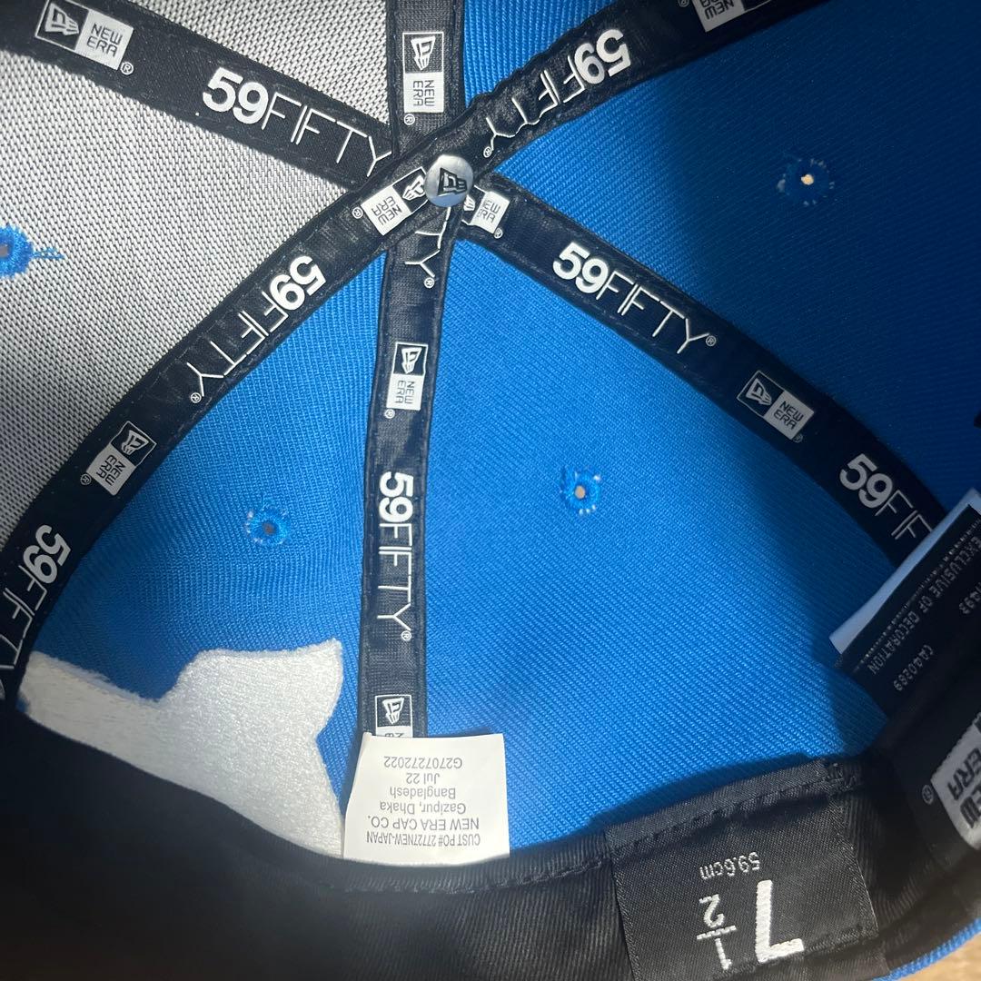 Supreme 59FIFTY キャップ 青 7 1/2