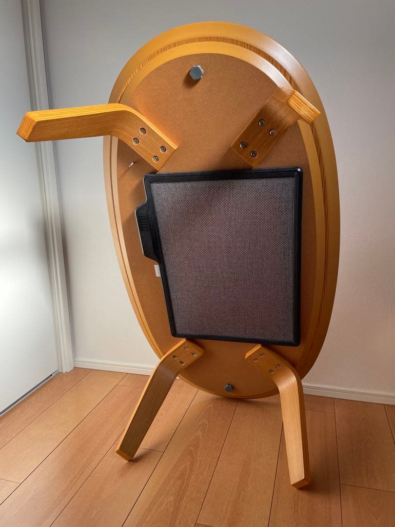 無印良品　楕円こたつ　フラットヒーター　ローテーブル／ナチュラル