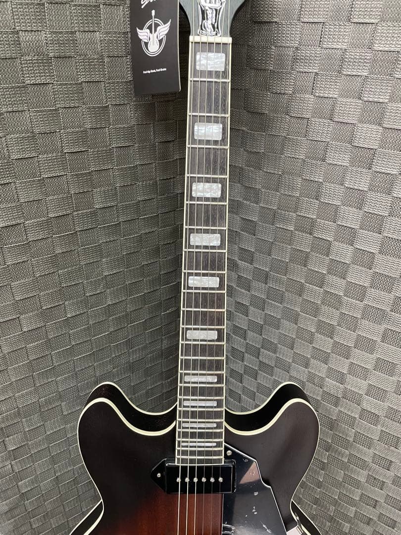 Grote P-90 セミホロウボディ エレキギター セミアコ