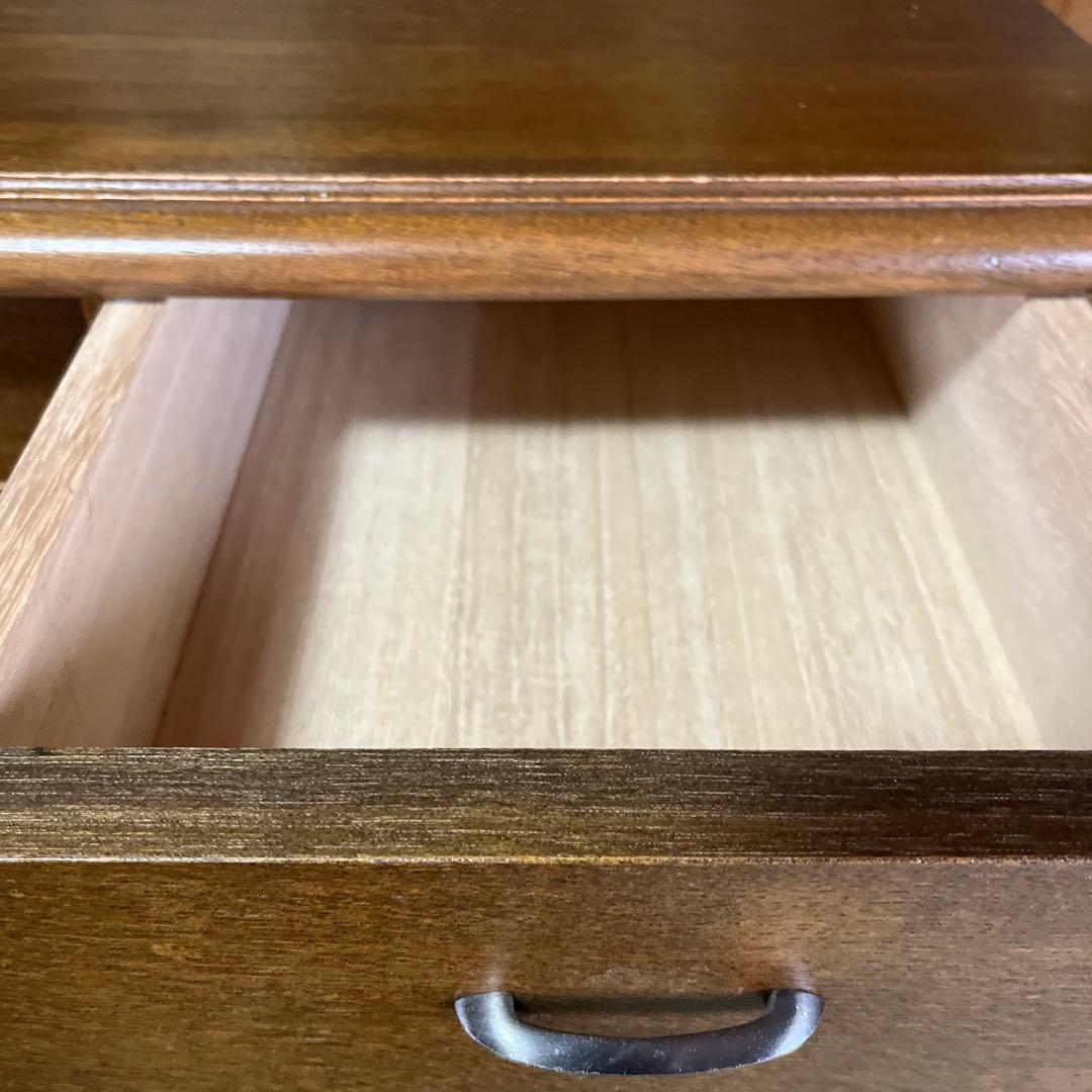 戸塚刺繍作品　クラシック木製チェスト 花柄装飾