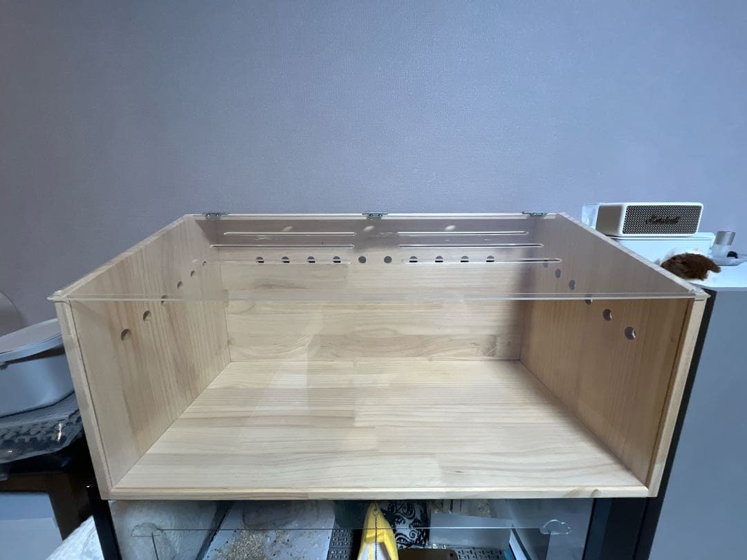 小動物木製ケージ 80x40x40CM