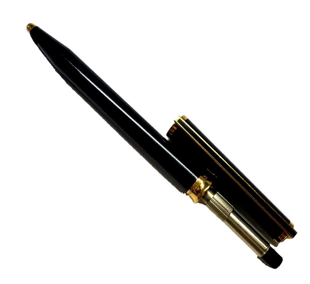 希少【Ce la Dupont】オニキスブラック ゴールドアクセント ボールペン