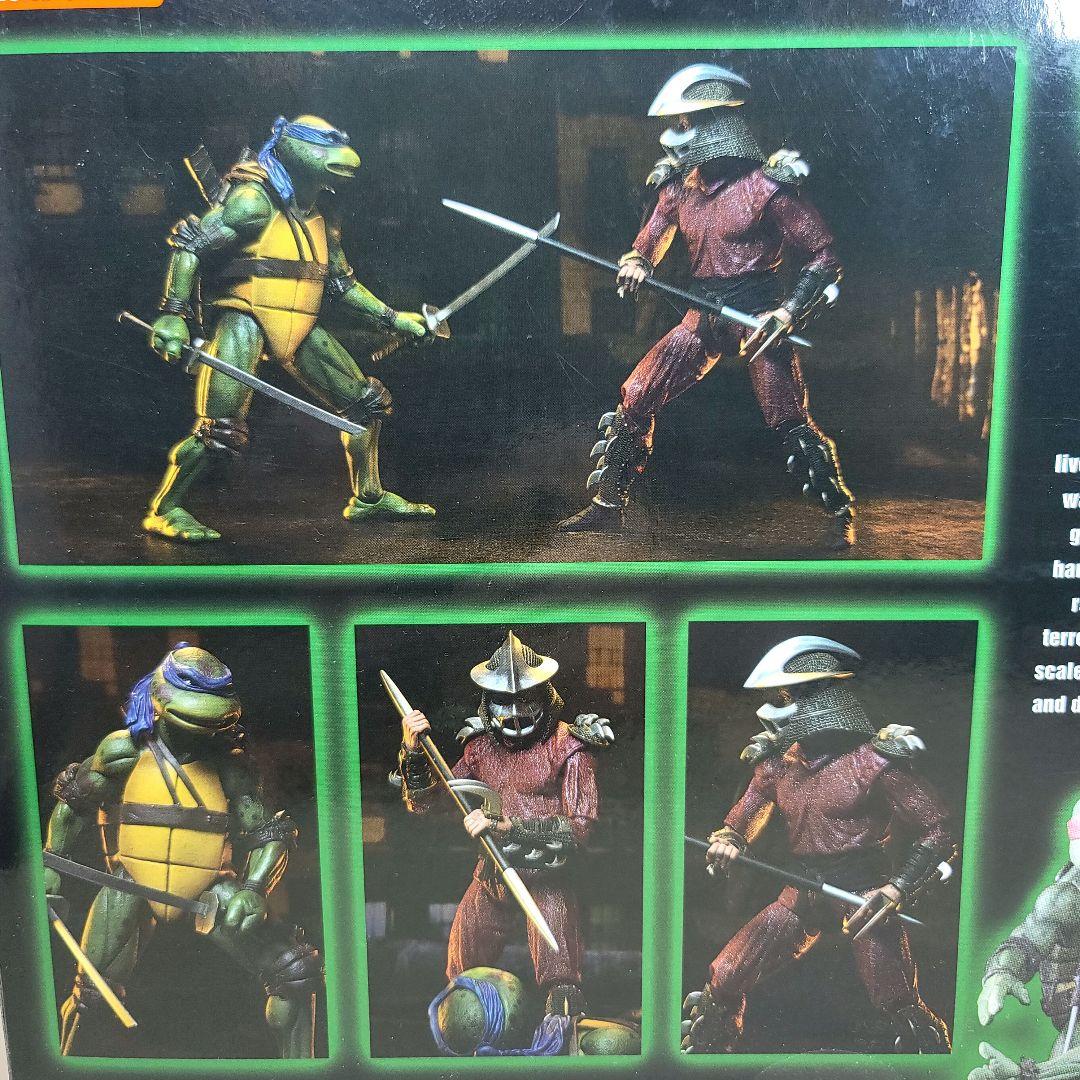 【NECA】新品 正規品 TMNT シュレッダー vs レオナルド フィギュア