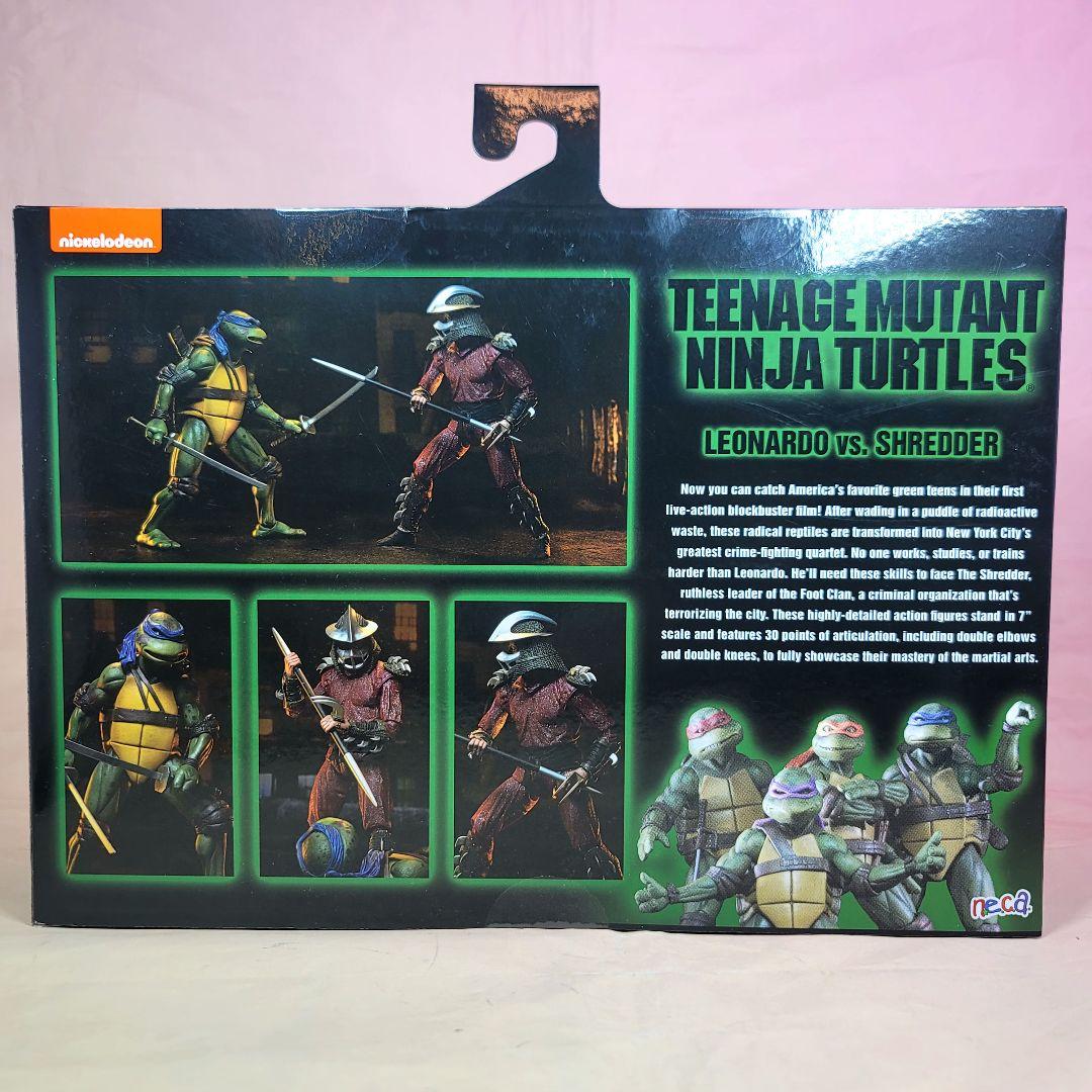 【NECA】新品 正規品 TMNT シュレッダー vs レオナルド フィギュア