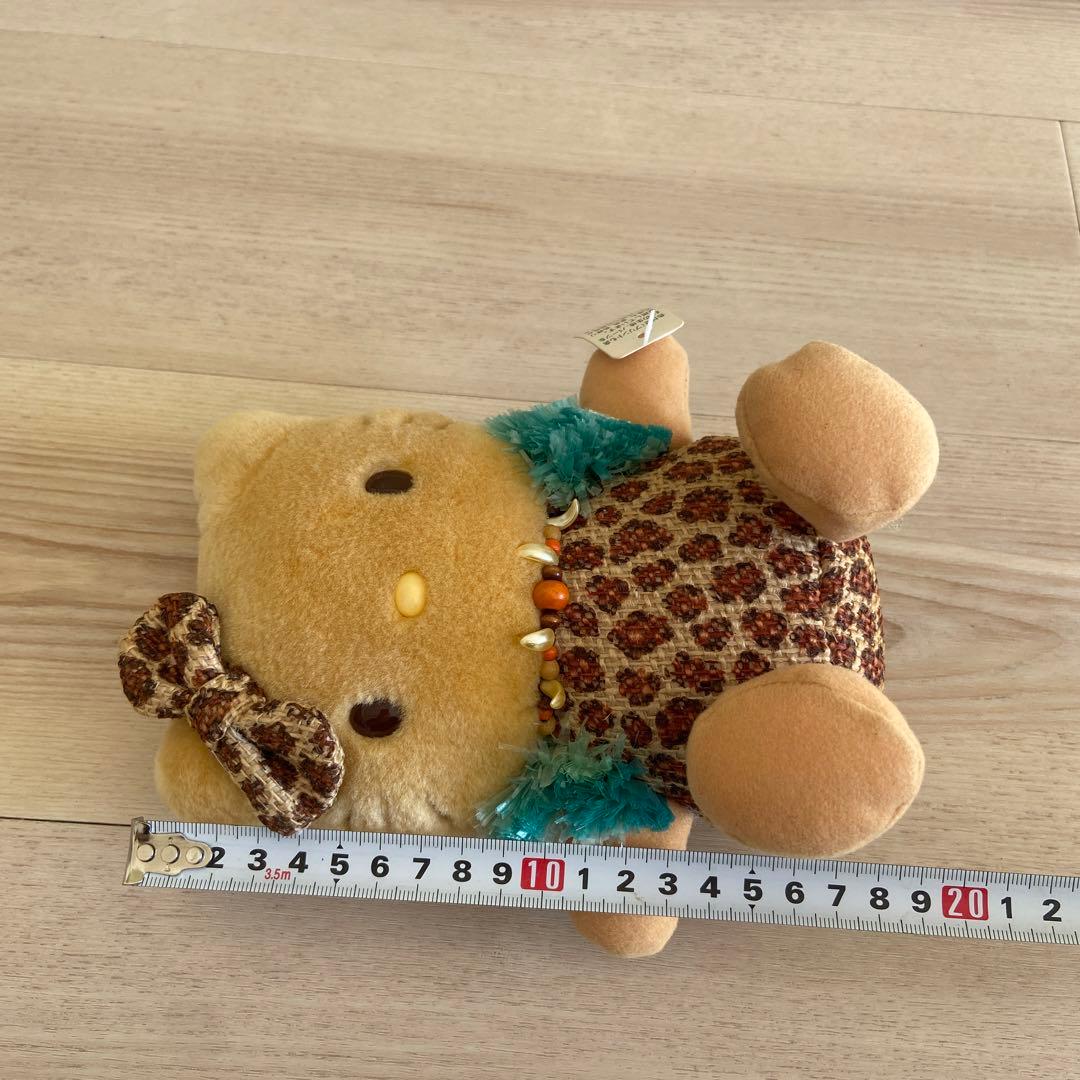 サンリオ　日焼けキティ ひょう柄　ぬいぐるみ　非売品　平成レトロ　ハローキティ