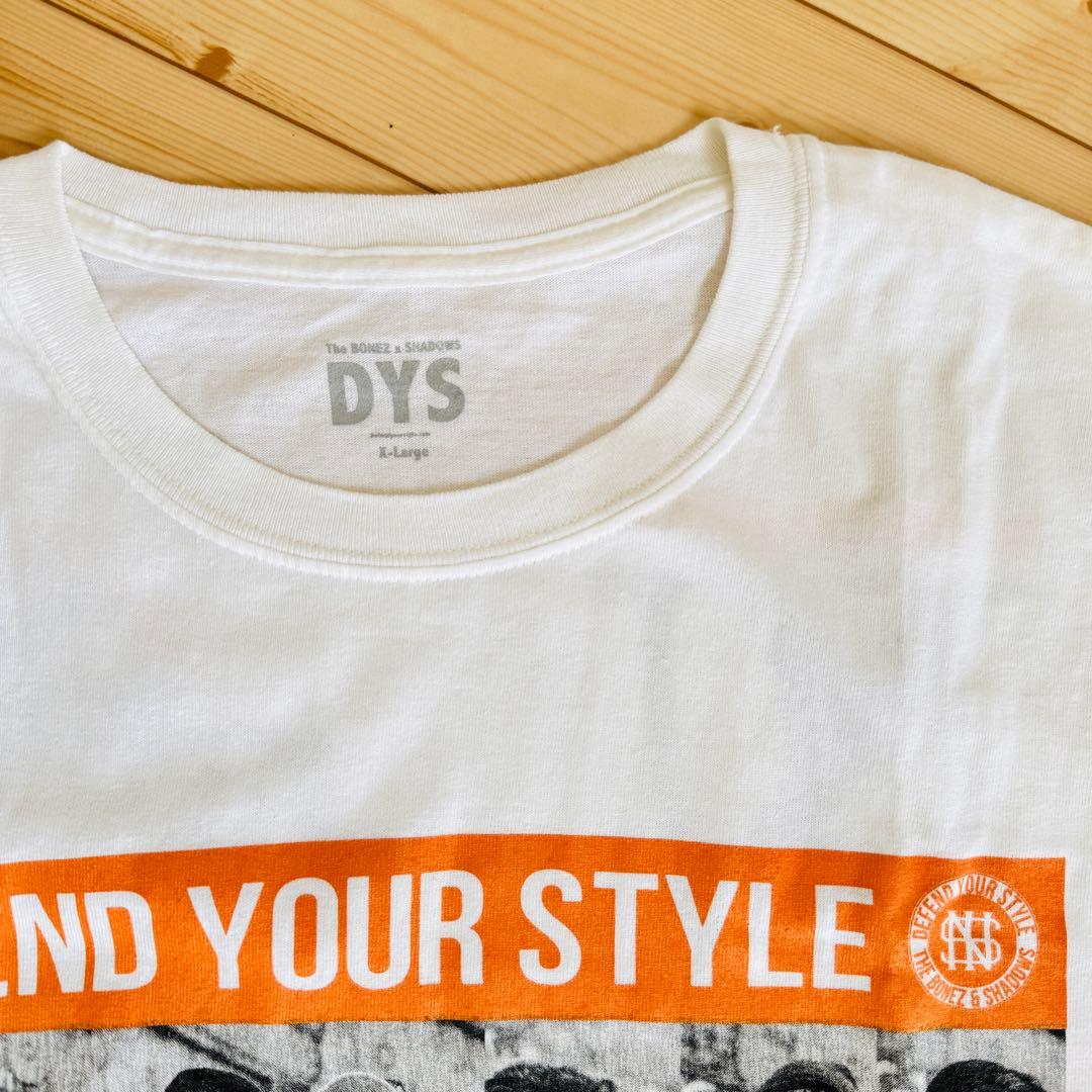 希少‼️The BONEZ×SHADOWS D.Y.S Tシャツ ホワイト XL