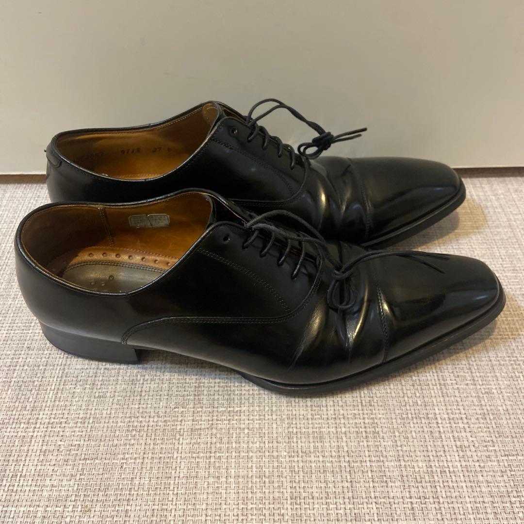 リーガル REGAL 911R ストレートチップ ガラスレザー 27cm