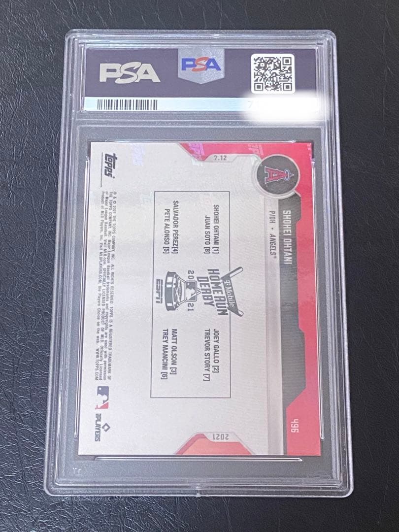 PSA10 大谷翔平 カード MLB topps #496 ホームランダービー