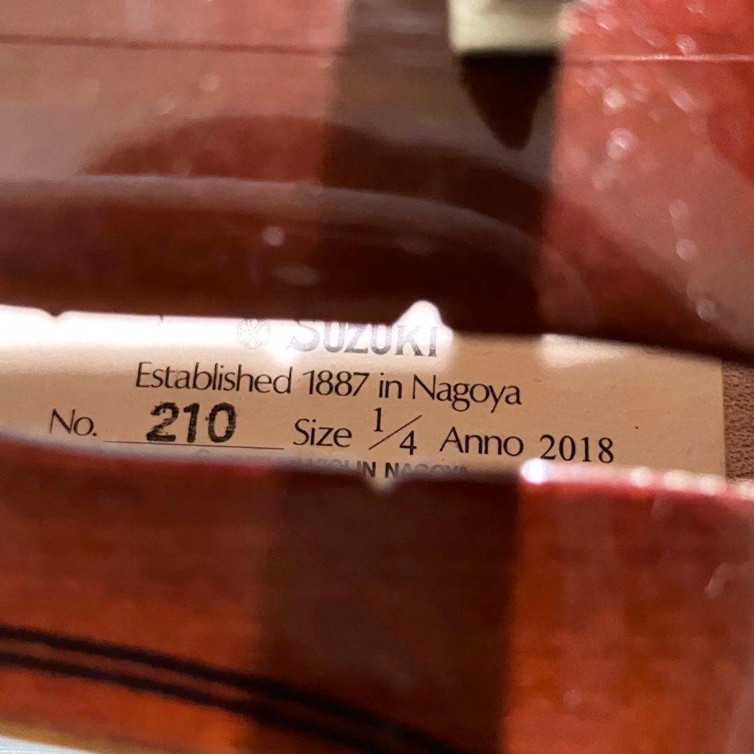 スズキ バイオリン No.210 1/4サイズ Anno 2018 ケース付
