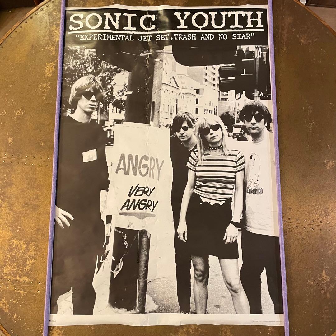 90sデッドストック sonic youth 大判 ポスター　ソニックユース