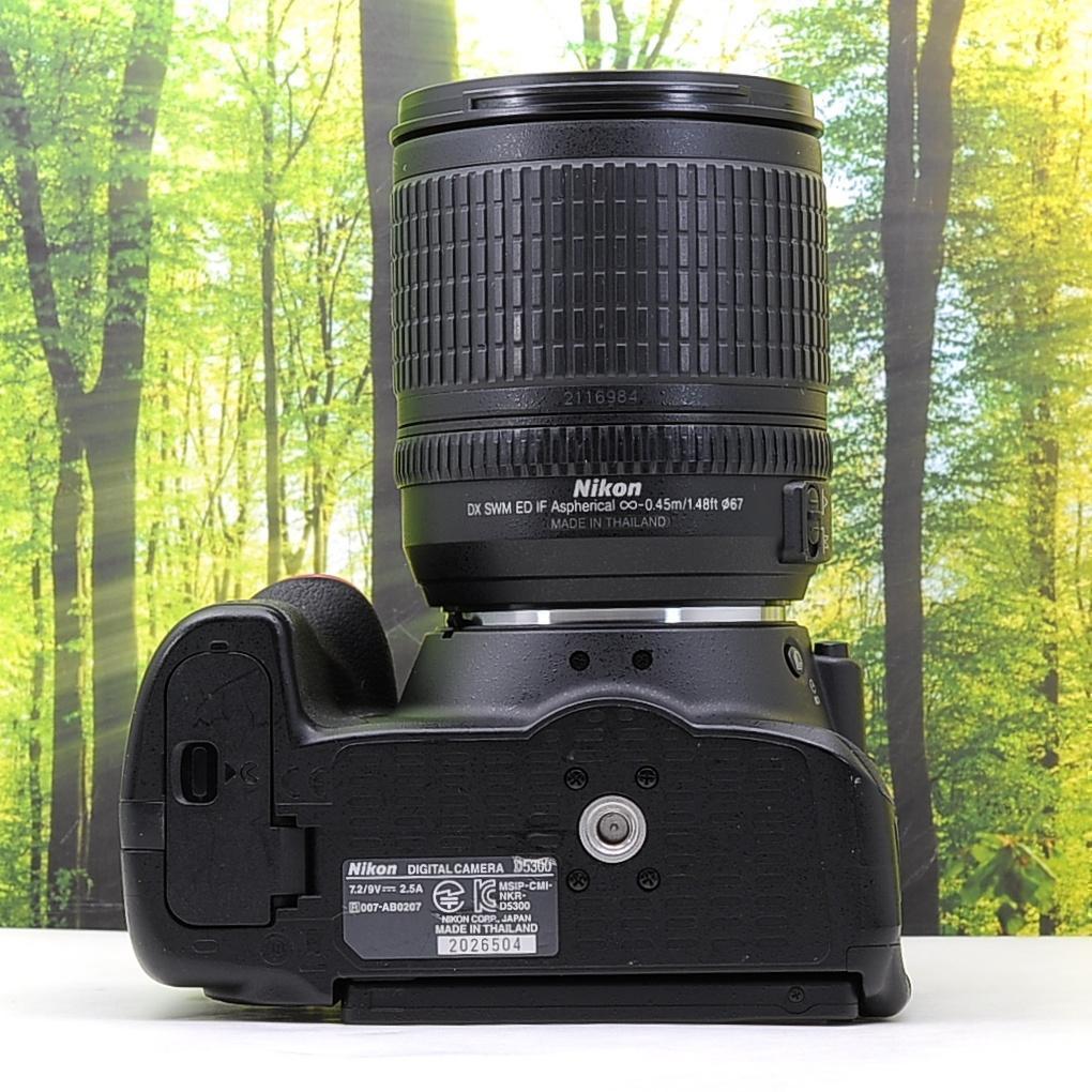 ショット数8191枚！WiFi機能付☆ニコン D5300☆中望遠レンズセット