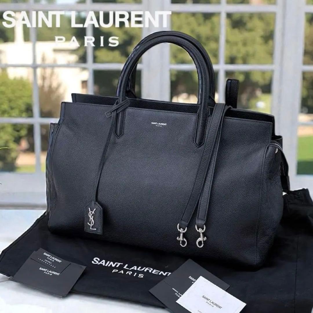 【美品】サンローラン/カバリヴゴーシュ /トートバッグ /ショルダーバッグ/ロゴ