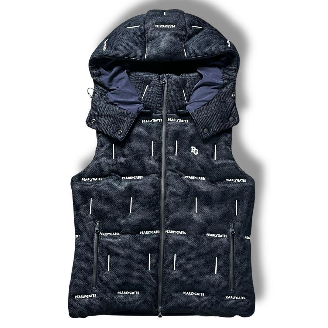 美品 PEARLY GATES クォーターリバー 中綿 ダウンベスト ゴルフ