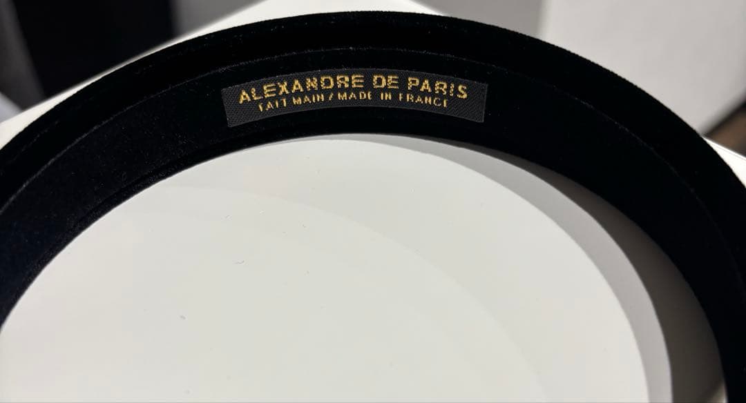 ALEXANDRE DE PARIS カチューシャ 2.5 cm ベロア