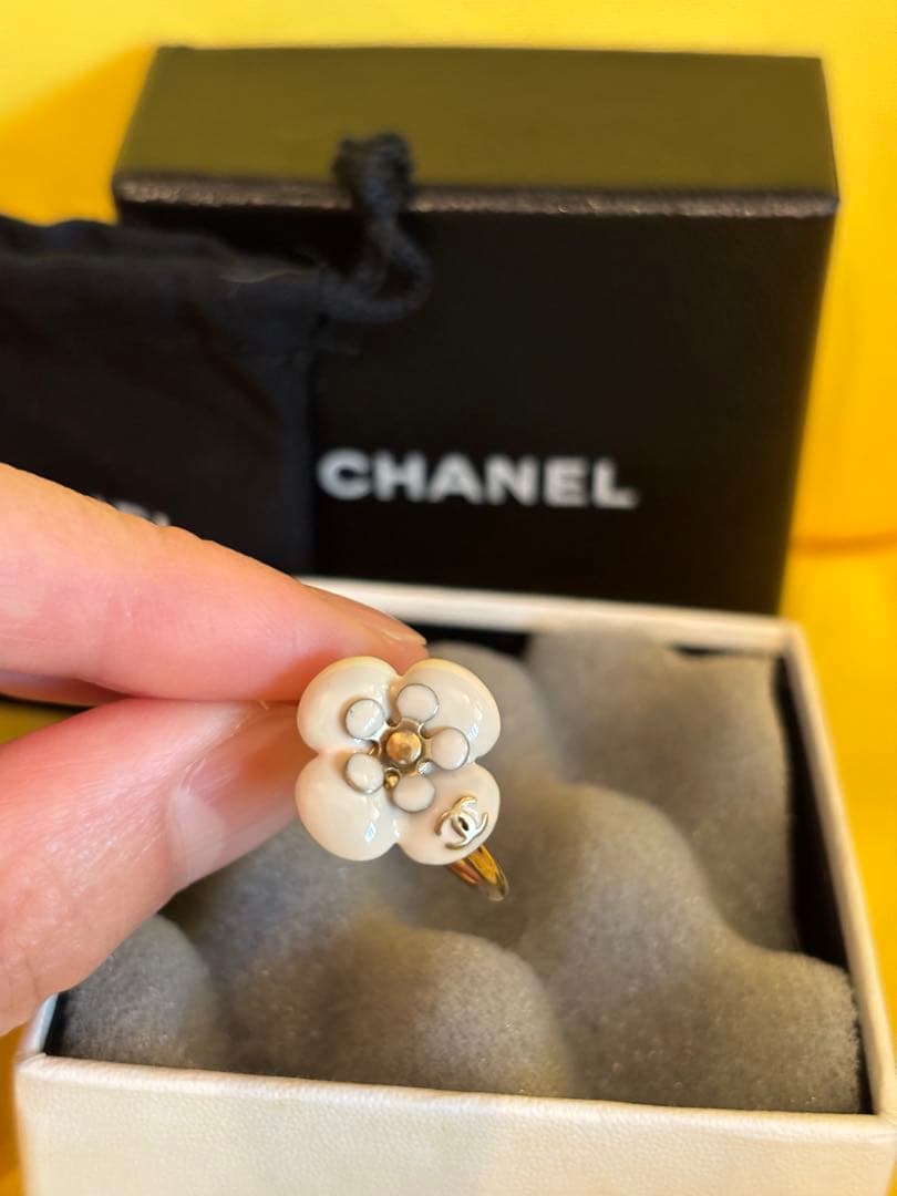 CHANEL フラワーリング ピンク