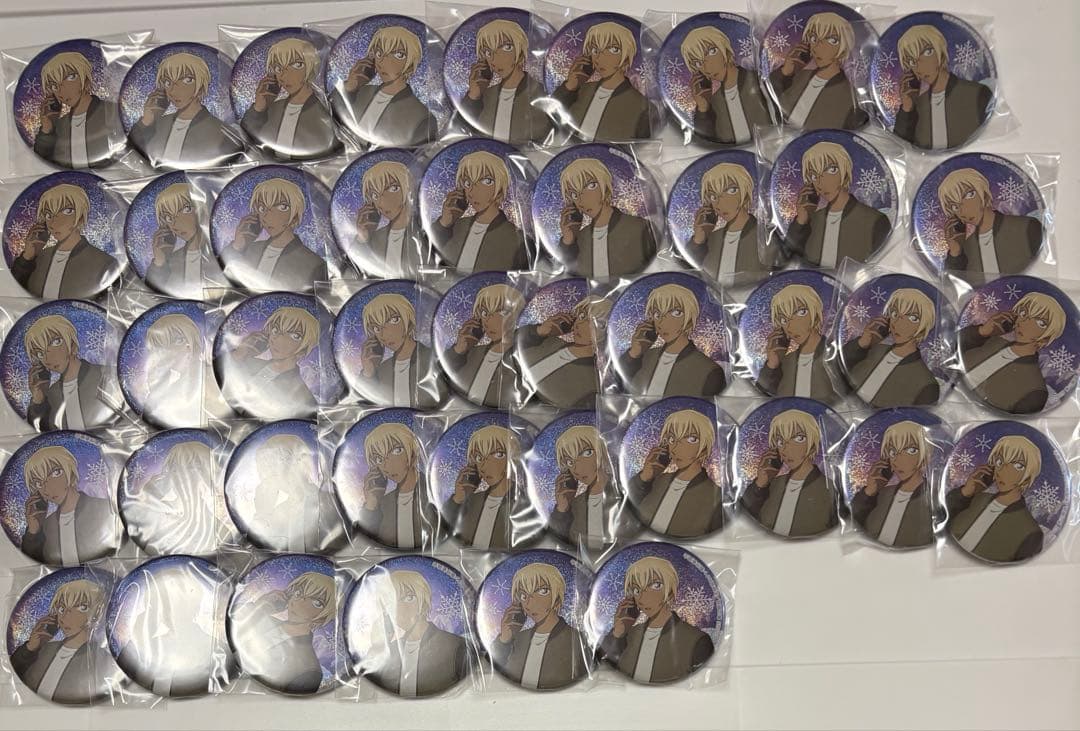 k*a様 安室透 名探偵コナン ホロ缶バッジコレクション 隻眼の残像 44点