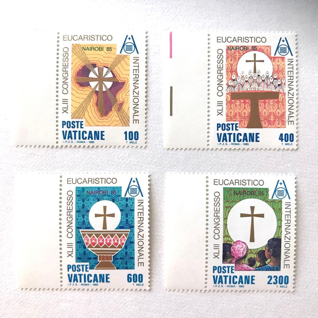 【未使用 レア ビンテージ】バチカン市国 外国切手 4枚