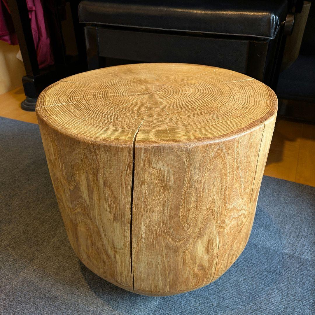 栗　大型　天然木　椅子　スツール　 テーブル　高さ約38㎝