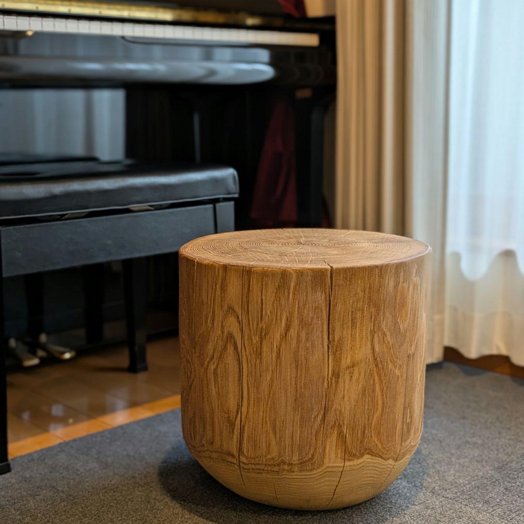 栗　大型　天然木　椅子　スツール　 テーブル　高さ約38㎝