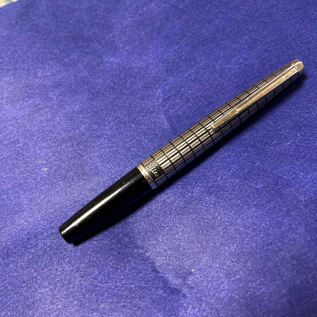 パイロットElite 万年筆 18K 750 格子柄