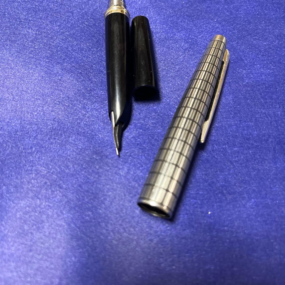 パイロットElite 万年筆 18K 750 格子柄