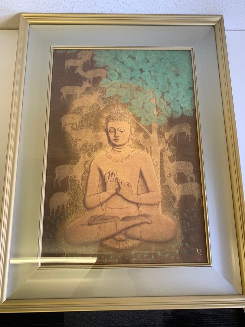 【新品】平山郁夫「鹿野苑の釈迦」限定500部 309号 複製画