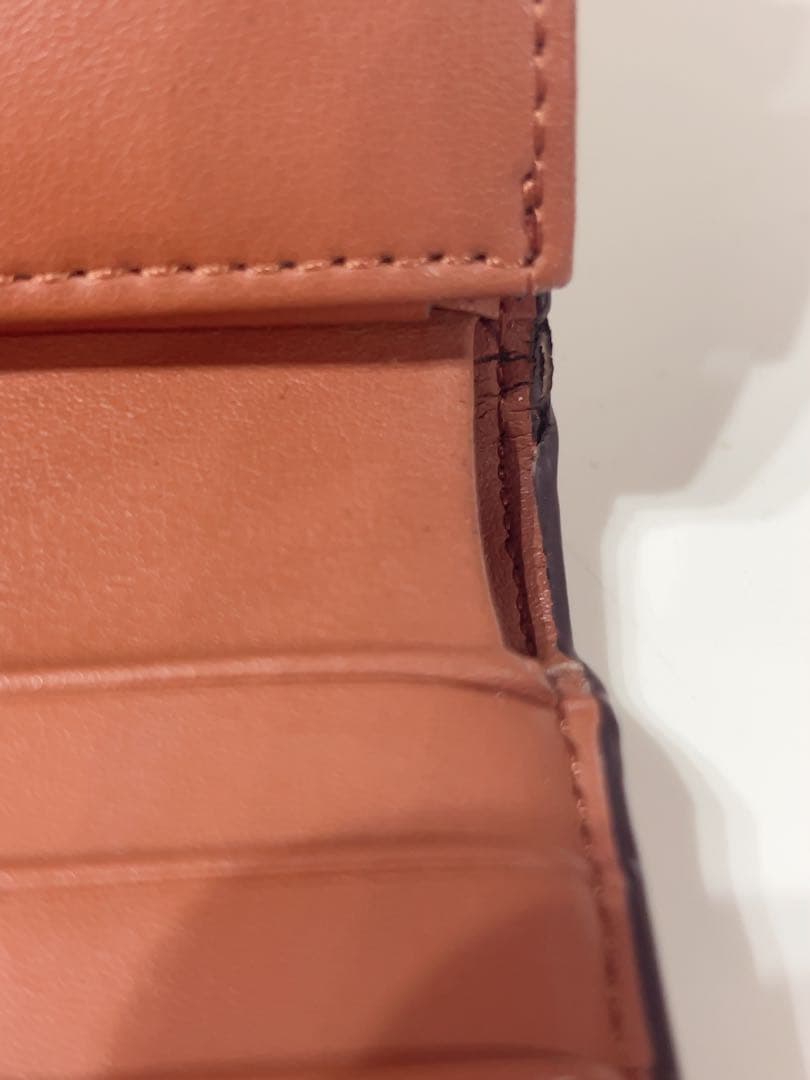 レザー/トリオンフ/スモール/三つ折り財布/ブラウン/ゴールド金具