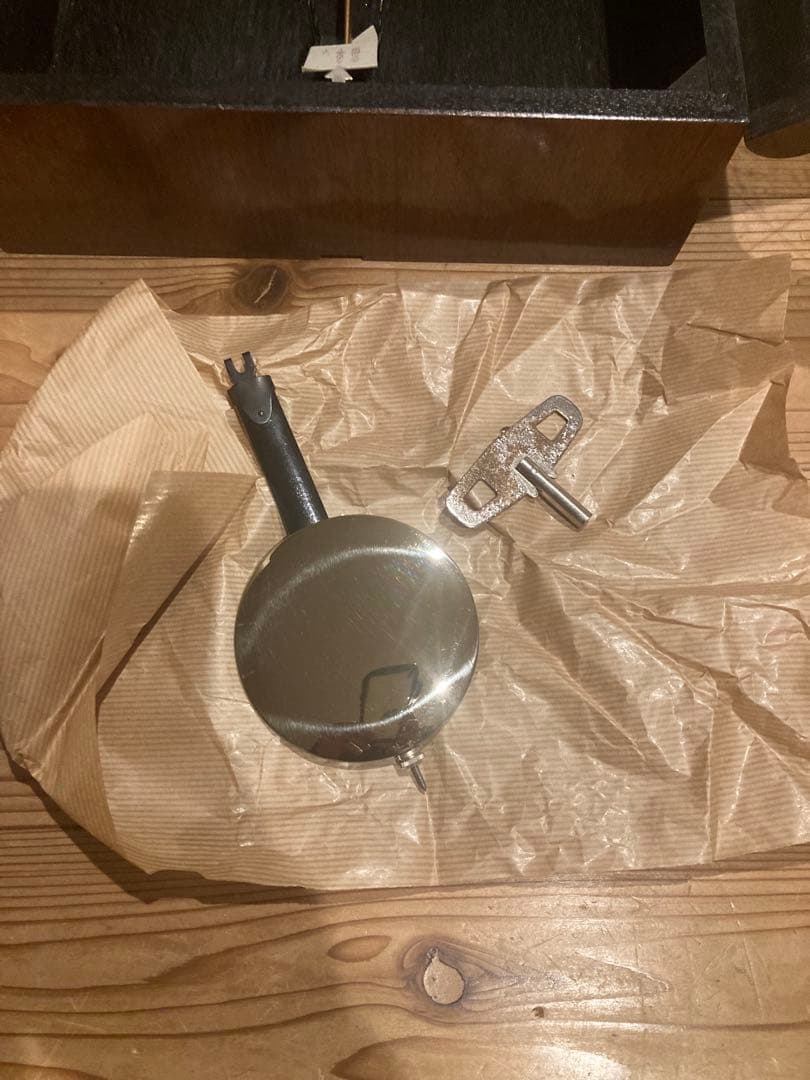 リズム社　ゼンマイ式振り子時計 ボンボン時計 新品未使用　長期保管品　昭和39年