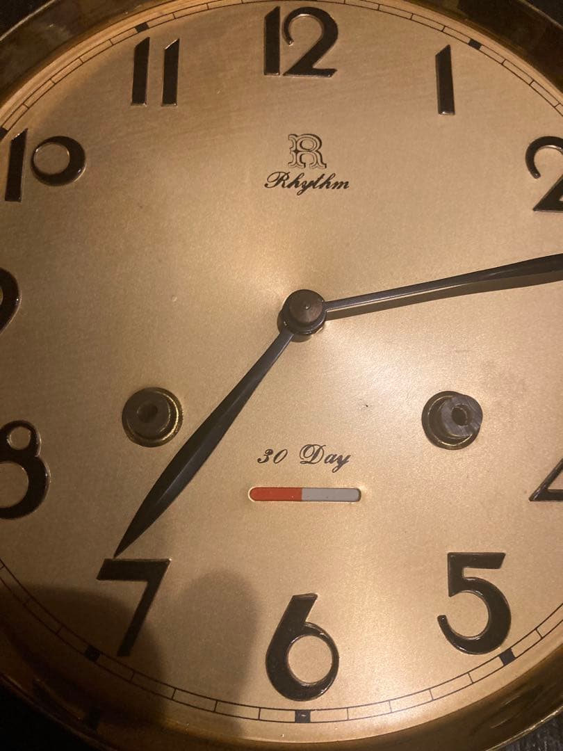 リズム社　ゼンマイ式振り子時計 ボンボン時計 新品未使用　長期保管品　昭和39年